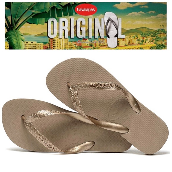 havaianas top tiras gold